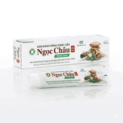 Kem đánh răng dược liệu Ngọc Châu trắng sáng (hộp 1 tuýp x 100g)