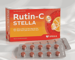 Viên nén Rutin-C STELLA hỗ trợ chống oxy hóa, tăng sức bền thành mạch (hộp 5 vỉ x 10 viên)