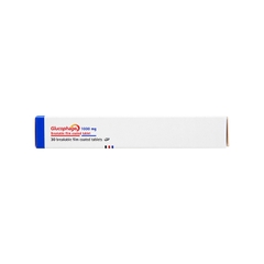 Thuốc Glucophage 1000mg điều trị đái tháo đường tuýp 2 (hộp 2 vỉ x 15 viên)
