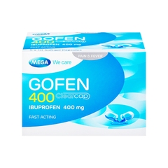 Thuốc Gofen 400mg Clearcap giảm đau, hạ sốt (hộp 5 vỉ x 10 viên)