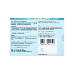 Thuốc Gofen 400mg Clearcap giảm đau, hạ sốt (hộp 5 vỉ x 10 viên)