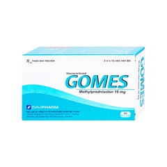 Thuốc Gomes 16mg kháng viêm, điều trị viêm khớp dạng thấp (hộp 3 vỉ x 10 viên)