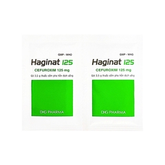 Thuốc cốm Haginat 125mg điều trị nhiễm khuẩn (hộp 24 gói x 3.5g)