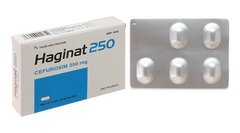 Thuốc Haginat 250mg điều trị nhiễm khuẩn (hộp 2 vỉ x 5 viên)