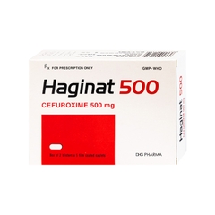 Thuốc Haginat 500mg điều trị nhiễm khuẩn (hộp 2 vỉ x 5 viên)