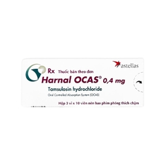 Thuốc Harnal Ocas 0.4mg điều trị hội chứng tăng sản lành tính ở tuyến tiền liệt (hộp 3 vỉ x 10 viên)