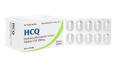 Thuốc HCQ 200mg điều trị sốt rét cấp tính, lupus ban đỏ (hộp 10 vỉ x 10 viên)