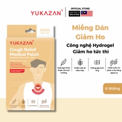 Miếng dán giảm ho người lớn Yukazan (hộp 6 miếng)