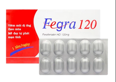Copy of Thuốc Fegra 120mg điều trị viêm mũi dị ứng, mề đay (hộp 1 vỉ x 10 viên)