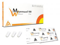 Viên đặt âm đạo Meyermazol 100 điều trị nấm candida (hộp 1 vỉ x 10 viên)