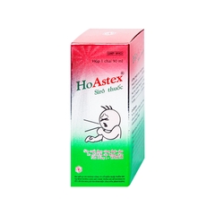 Siro HoAstex trị ho, giảm ho trong viêm họng, viêm phế quản (hộp 1 chai x 90ml)