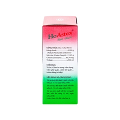 Siro HoAstex trị ho, giảm ho trong viêm họng, viêm phế quản (hộp 1 chai x 90ml)