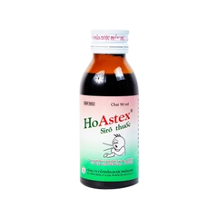 Siro HoAstex trị ho, giảm ho trong viêm họng, viêm phế quản (hộp 1 chai x 90ml)