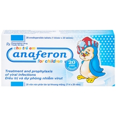 Thuốc Anaferon For Children điều trị và dự phòng nhiễm virus (hộp 1 vỉ x 20 viên)