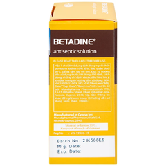 Dung dịch Betadine 10% sát khuẩn da và niêm mạc (hộp 1 chai x 30ml)