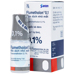 Hỗn dịch nhỏ mắt Flumetholon 0.1% điều trị các bệnh viêm phía ngoài mắt (hộp 1 chai x 5ml)