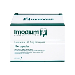Thuốc Imodium 2mg điều trị tiêu chảy cấp tính (hộp 25 vỉ x 4 viên)