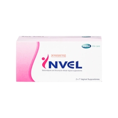 Viên đặt âm đạo Invel điều trị viêm âm đạo (hộp 2 vỉ x 7 viên)