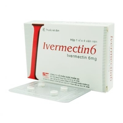 Thuốc Ivermectin 6 FT Pharma điều trị nhiễm giun (hộp 1 vỉ x 4 viên)