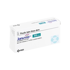 Thuốc Januvia 50mg điều trị đái tháo đường tuýp 2 (hộp 2 vỉ x 14 viên)