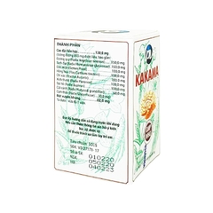 Viên nén Kakama điều trị thiểu năng tuần hoàn não, ứ huyết, đau đầu (hộp 1 lọ x 60 viên)