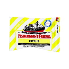 Kẹo Cay Con Tàu Vị Cam Chanh Fisherman's Friend (gói 25g)