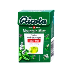 Kẹo ngậm thảo mộc Ricola Mountain Mint không đường (hộp 40g)