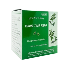 Thuốc Khang Minh Phong Thấp Nang điều trị phong thấp, viêm khớp (hộp 10 vỉ x 10 viên)