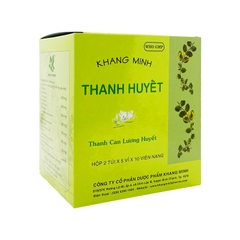 Thuốc Khang Minh Thanh Huyết hỗ trợ chức năng gan, giải độc, chống dị ứng (hộp 10 vỉ x 10 viên)