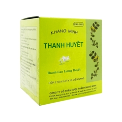 Thuốc Khang Minh Thanh Huyết hỗ trợ chức năng gan, giải độc, chống dị ứng (hộp 10 vỉ x 10 viên)