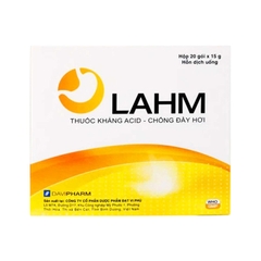 Hỗn dịch uống Lahm kháng acid, chống đầy hơi (hộp 20 gói x 15g)