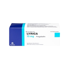 Thuốc Lyrica 75mg điều trị động kinh, đau dây thần kinh (hộp 4 vỉ x 14 viên)