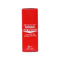 Miếng dán giữ nhiệt Salonpas Jikabari hỗ trợ làm ấm, giảm đau (hộp 8  miếng)