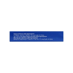 Viên nén Mebendazol Agimexpharm 500mg điều trị nhiễm giun (hộp 1 vỉ x 1 viên)