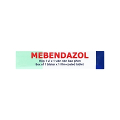 Viên nén Mebendazol Agimexpharm 500mg điều trị nhiễm giun (hộp 1 vỉ x 1 viên)