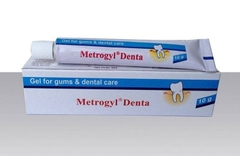 Gel bôi Metrogyl Denta điều trị các bệnh nha chu (hộp 1 tuýp x 10g)