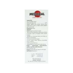 Dung dịch súc miệng Medoral điều trị và ngăn ngừa viêm họng, sát khuẩn răng miệng (chai 250ml))