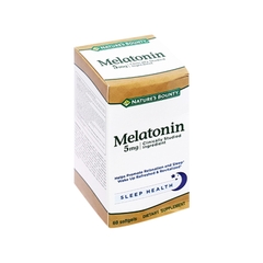 Viên uống Melatonin Nature's Bounty giúp điều hòa giấc ngủ, giảm căng thẳng (hộp 60 viên)
