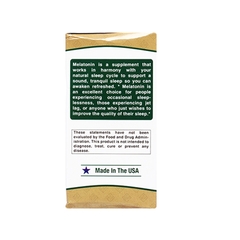Viên uống Melatonin Nature's Bounty giúp điều hòa giấc ngủ, giảm căng thẳng (hộp 60 viên)