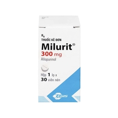 Viên nén Milurit 300mg điều trị bệnh gout  (hộp 1 lọ x 30 viên)
