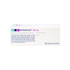 Viên nén Mydocalm 150mg trị triệu chứng co cứng cơ sau đột quỵ (hộp 3 vỉ x 10 viên)