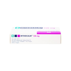Viên nén Mydocalm 150mg trị triệu chứng co cứng cơ sau đột quỵ (hộp 3 vỉ x 10 viên)