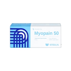 Thuốc Myopain 50 Stella điều trị triệu chứng co cứng cơ sau đột quỵ (hộp 5 vỉ x 10 viên)