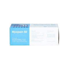 Thuốc Myopain 50 Stella điều trị triệu chứng co cứng cơ sau đột quỵ (hộp 5 vỉ x 10 viên)