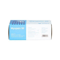 Thuốc Myopain 50 Stella điều trị triệu chứng co cứng cơ sau đột quỵ (hộp 5 vỉ x 10 viên)
