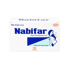 Thuốc bột Nabifar vệ sinh phụ nữ, khử mùi hôi (hộp 10 gói)