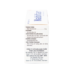 Thuốc bột Nabifar vệ sinh phụ nữ, khử mùi hôi (hộp 10 gói)