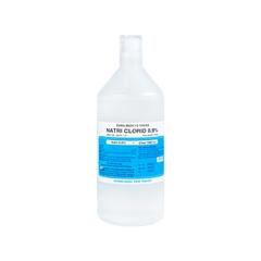 Nước muối Natri Clorid 0.9% F.T Pharma dùng rửa vết thương, súc miệng (chai 1000ml)