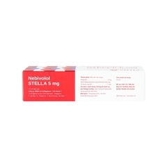 Thuốc Nebivolol 5mg Stella điều trị tăng huyết áp (hộp 5 vỉ x 10 viên)