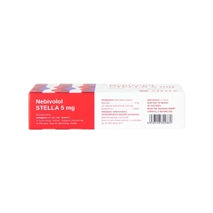 Thuốc Nebivolol 5mg Stella điều trị tăng huyết áp (hộp 5 vỉ x 10 viên)